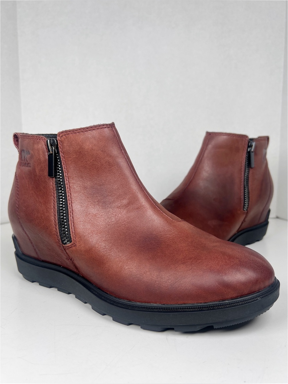 SOREL Women’s Size 10.5 Spice Reddish Brown Evie II Wedge Waterproof Booties
